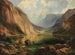 Ansicht der Höllengebirge bei Ebensee Langbathsee - Ferdinand Lepié — Ansicht des Kunstwerks