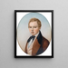 Selbstporträt - Ferdinand Mallitsch — gerahmtes Bild an der Wand