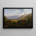 Das Tal von Glurns mit der Etsch in Tirol - Ferdinand Runk — gerahmtes Bild an der Wand