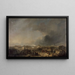 Das Schloss von Antwerpen nach der Bombardierung 1832 - Ferdinand de Braekeleer — gerahmtes Bild an der Wand