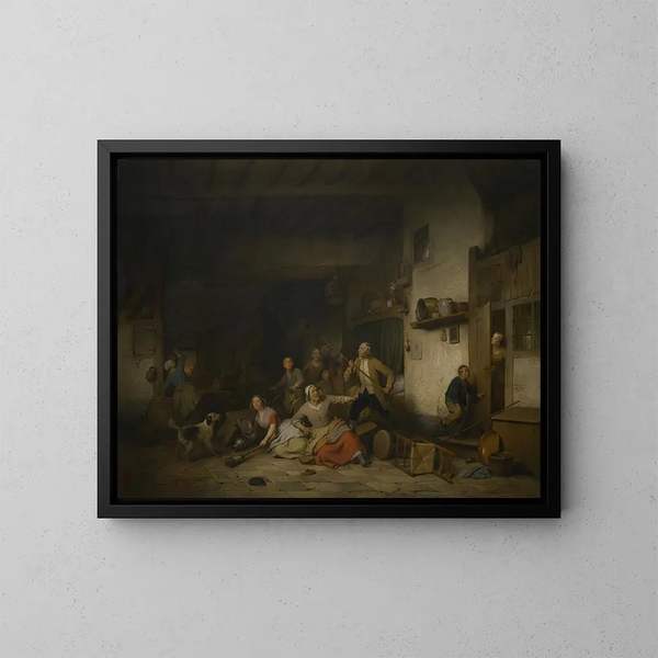Die Fledermaus - Ferdinand de Braekeleer — gerahmtes Bild an der Wand