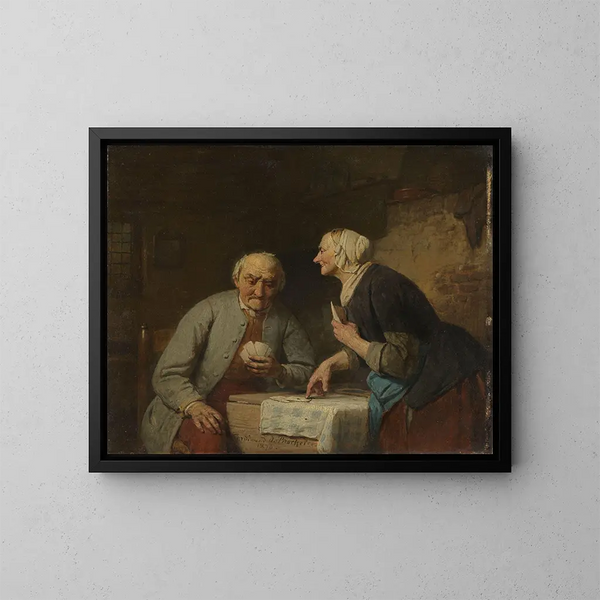 Trump - Ferdinand de Braekeleer — gerahmtes Bild an der Wand
