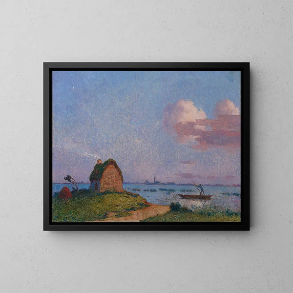 Dämmerung in der Bretagne - Ferdinand du Puigaudeau — gerahmtes Bild an der Wand