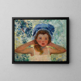 Ferdinand du Puigaudeau - Fille de lartiste au bonnet bleu.webp