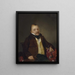 Portrait des Grafen Vicrai mit einer Pfeife - Ferdinand von Lutzendorf — gerahmtes Bild an der Wand