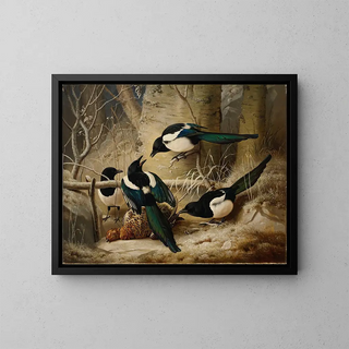 Ferdinand von Wright - Magpies Round A Dead Female Capercaillie.webp
