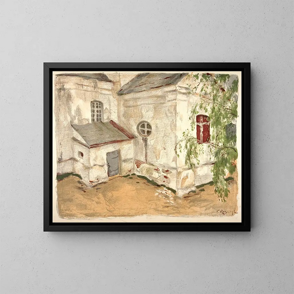 Kirche in Litauen - Ferdynand Ruszczyc — gerahmtes Bild an der Wand
