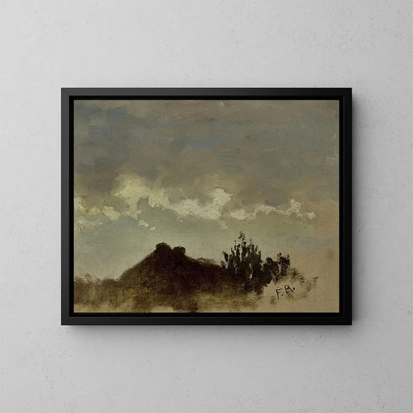 Cottage - Ferdynand Ruszczyc — gerahmtes Bild an der Wand