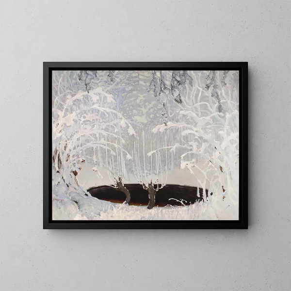 Conte d'hiver - Ferdynand Ruszczyc — gerahmtes Bild an der Wand