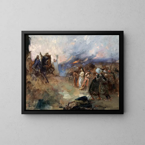 Der Sitz von Eger - Ferenc Eisenhut — gerahmtes Bild an der Wand