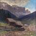 Ferme de montagne dans la vallée de Grdner – Karl Ludwig Prinz — in einem Innenraum präsentiert