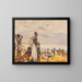 Le safari - Fernand Allard l'Olivier — gerahmtes Bild an der Wand