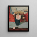 Rosen und japanischer Fächer Ölgemälde auf Leinwand - Fernand Khnopff — gerahmtes Bild an der Wand