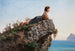 La Jeune Fille sur le Rocher à Sorrente - Filippo Palizzi — Ansicht des Kunstwerks