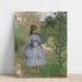 Reproduktion des Gemäldes Mädchen mit einem Hund - Claude Monet