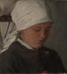 Tochter eines Bauern mit einem weißen Schal - Wilhelm Leibl — Ansicht des Kunstwerks