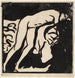 Reproduktion des Gemäldes Nacktes Mädchen liegend auf einem Sofa - Ernst Ludwig Kirchner