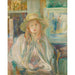 Reproduktion des Gemäldes Mädchen mit Strohhut - Berthe Morisot