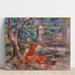 Reproduktion des Gemäldes Mädchen am Fuß eines Baumes - Pierre-Auguste Renoir