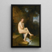Ein Nackter bei seinem Bad - Firmin Massot — gerahmtes Bild an der Wand