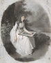 Portrait einer jungen Frau, die unter einem Baum zeichnet, späte 18. bis frühe 19. Jahrhundert - Firmin Massot — Ansicht des Kunstwerks