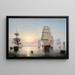 Sonnenuntergang am Hafen von Boston - Fitz Henry Lane — gerahmtes Bild an der Wand