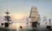 Sonnenuntergang am Hafen von Boston - Fitz Henry Lane — Ansicht des Kunstwerks