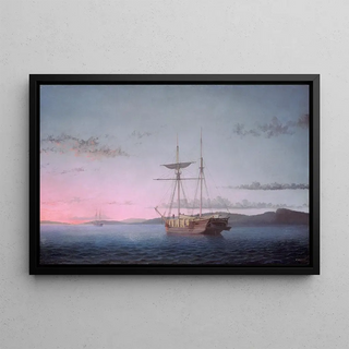 Fitz Henry Lane - Lumber Schooners at Evening on Penobscot Bay.webp