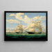 Die Schiffe Winged Arrow und Southern Cross im Hafen von Boston - Fitz Henry Lane — gerahmtes Bild an der Wand