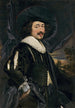 Portrait eines Mannes mit breitkrempigem Hut - Flandern 17. Jahrhundert, möglicherweise Jan Cossiers — Ansicht des Kunstwerks