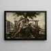 Allegorie Frankreichs mit Athene und Hermes - Flämischer Maler — gerahmtes Bild an der Wand