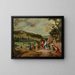 Mercure amoureux d'Herse - Ecole flamande — gerahmtes Bild an der Wand