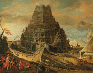 Die Turm von Babel - Flämische Schule — Ansicht des Kunstwerks
