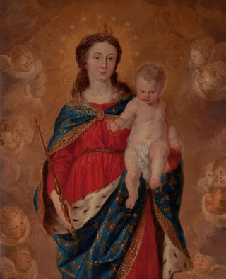Flemish School - Virgin Child Queen of Heaven.webp