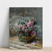 Reproduktion des Gemäldes Blumen in einer Vase (Rosen und Nebel) - Claude Monet