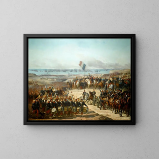 Landung der französischen Armee am Alten Hafen, 14. September 1854 - Félix-Joseph Barrias — gerahmtes Bild an der Wand