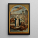 Sainte Geneviève versorgt die hungrige Stadt während der Belagerung von Paris durch Clovis - Félix-Joseph Barrias — gerahmtes Bild an der Wand