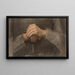 Studie der Hände auch bekannt als Hände von Fantin - Félix Bracquemond — gerahmtes Bild an der Wand