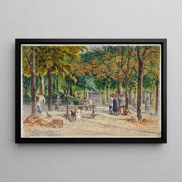 Flix Brard - Les Sidis place des Ecoles place du March et square de la mairie du 14me arrondissement.webp