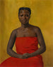Portrait einer in Rot gehüllten Frau - Félix Vallotton — Ansicht des Kunstwerks