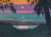 Sonnenuntergang in Grace, orange und violette Himmel - Félix Vallotton — Ansicht des Kunstwerks