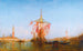 Pavoisierter Boot auf der Lagune von Venedig - Félix Ziem — Ansicht des Kunstwerks