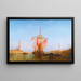 Pavoisierter Boot auf der Lagune von Venedig - Félix Ziem — gerahmtes Bild an der Wand