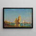 Bateaux - Félix Ziem — gerahmtes Bild an der Wand