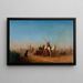 Karawane auf dem Weg nach Mekka - Félix Ziem — gerahmtes Bild an der Wand