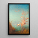 Envol von rosa flamingos am Vaccarès-Teich - Félix Ziem — gerahmtes Bild an der Wand