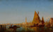 Bateaux de pêche dans le Bacino, Palais des Doges et le Campanile au loin - Félix Ziem — Ansicht des Kunstwerks