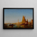Bateaux de pêche dans le Bacino, Palais des Doges et le Campanile au loin - Félix Ziem — gerahmtes Bild an der Wand