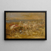Flamingos - Félix Ziem — gerahmtes Bild an der Wand