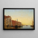 Gondole, die den Eingang des Canal Grande durchquert - Félix Ziem — gerahmtes Bild an der Wand